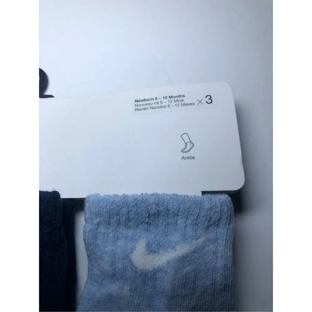 Nike Baby Ankle Gripper Socks 3-pack 6-12 Months